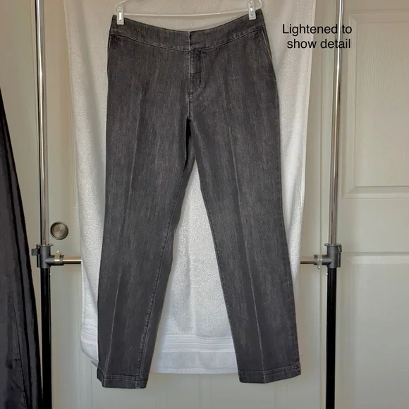 CHICO’S Platinum Black Jeans Chico’s Size 2 Regular - Picture 4 of 12